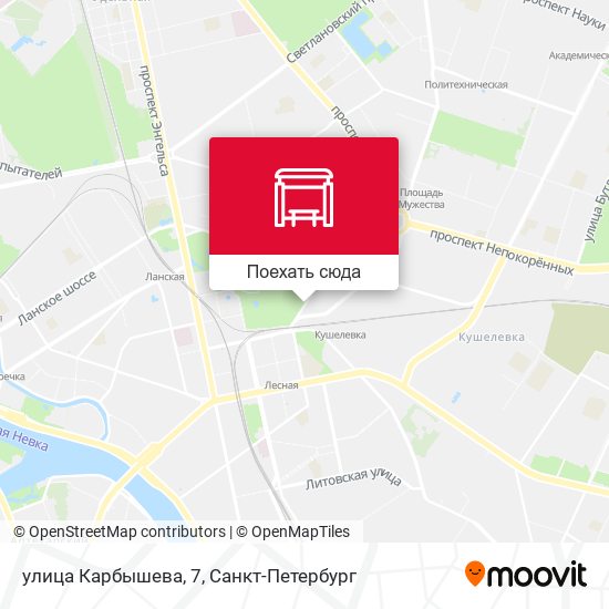 Карта улица Карбышева, 7