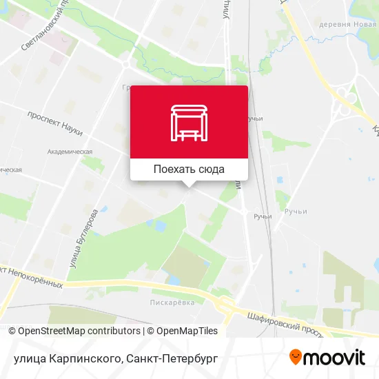 Карта улица Карпинского
