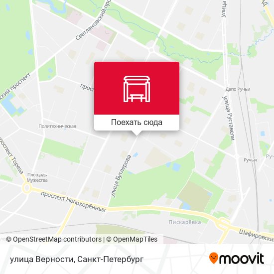 Карта улица Верности