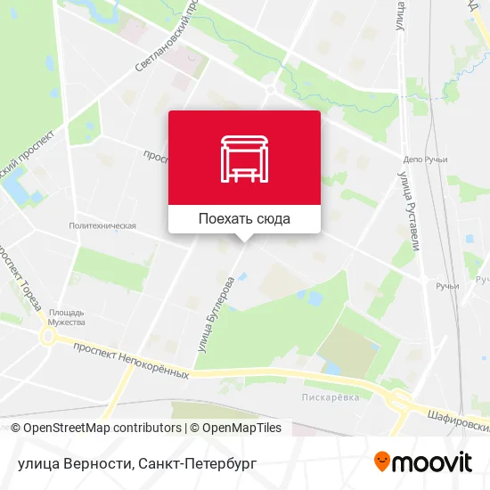 Карта улица Верности
