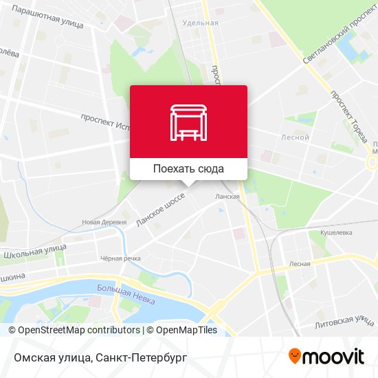 Карта Омская улица