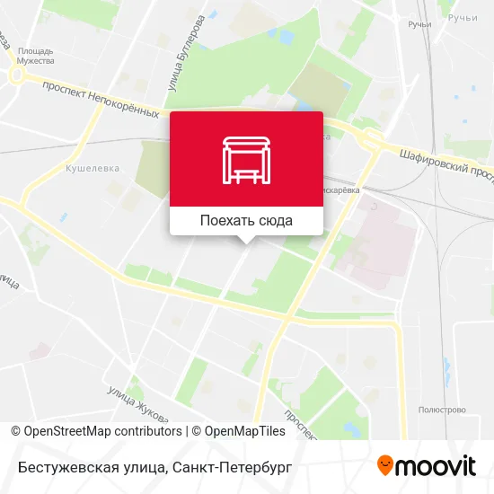 Карта Бестужевская улица