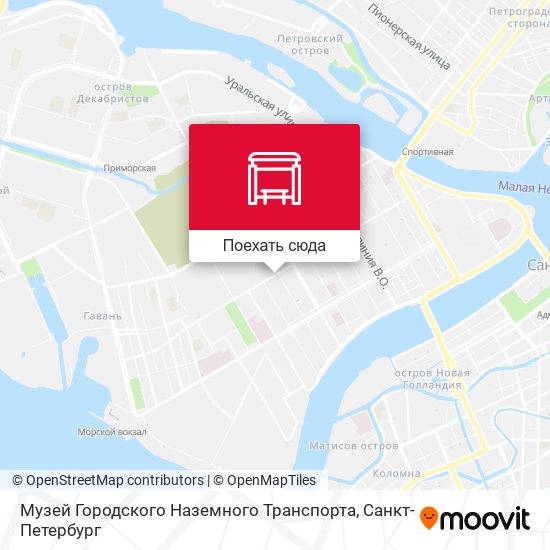 Карта Музей Городского Наземного Транспорта