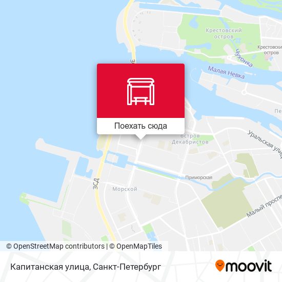 Карта Капитанская улица