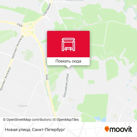 Карта Новая улица