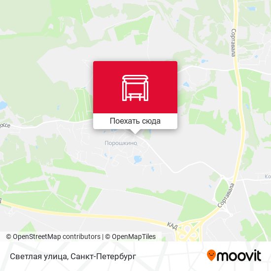 Карта Светлая улица