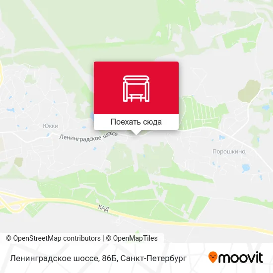 Карта Ленинградское шоссе, 86Б