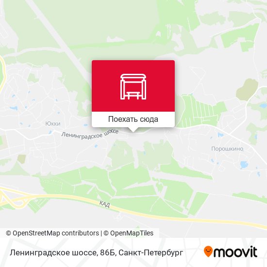 Карта Ленинградское шоссе, 86Б