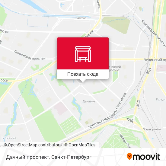Карта Дачный проспект