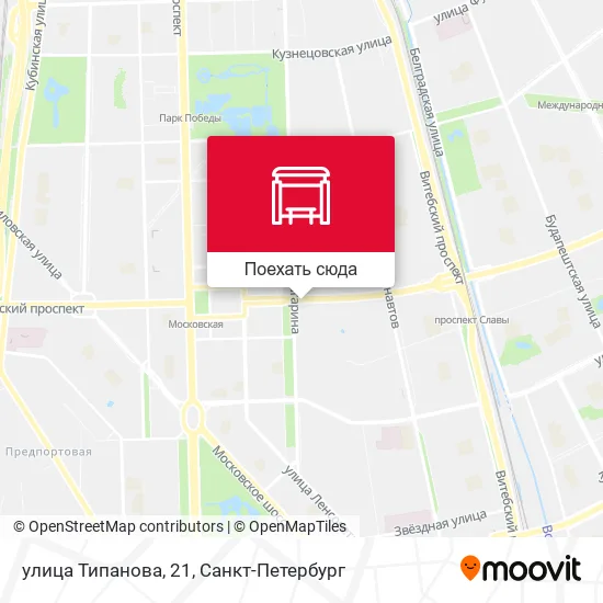 Карта улица Типанова, 21