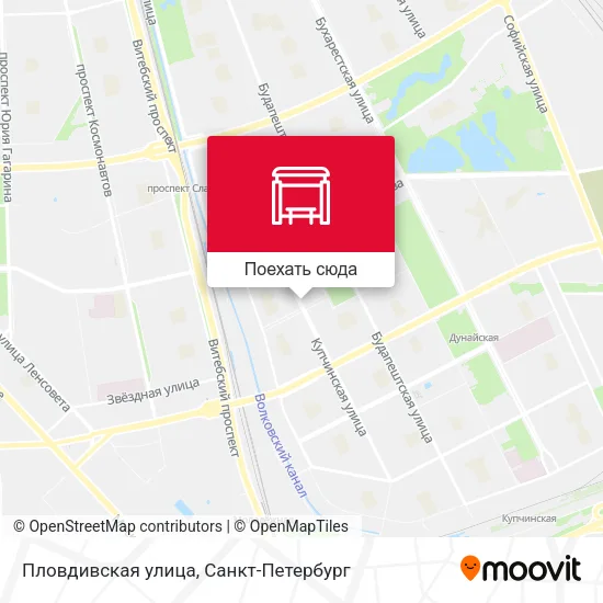 Карта Пловдивская улица