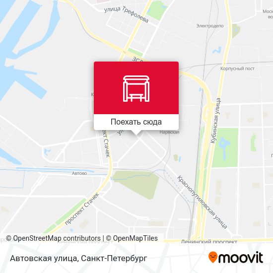 Карта Автовская улица