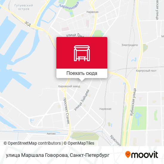 Карта улица Маршала Говорова