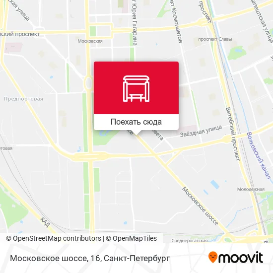 Карта Московское шоссе, 16