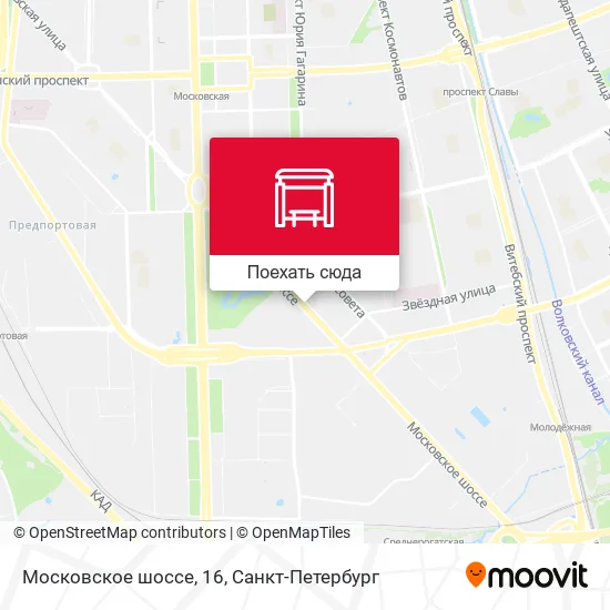 Карта Московское шоссе, 16