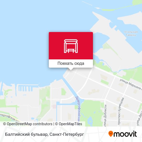 Карта Балтийский бульвар
