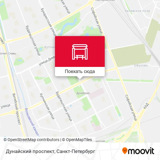 Карта Дунайский проспект