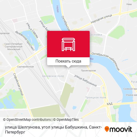 Карта улица Шелгунова, угол улицы Бабушкина