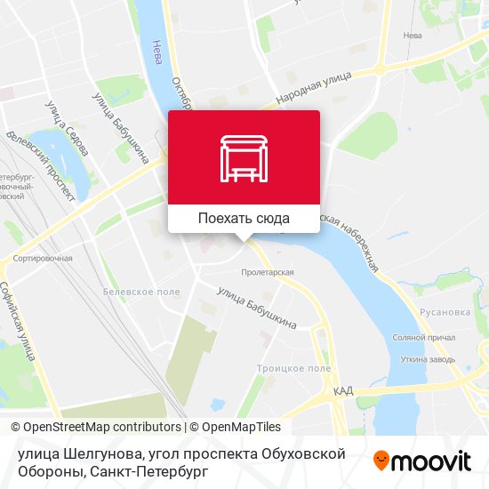 Карта улица Шелгунова, угол проспекта Обуховской Обороны