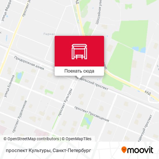 Карта проспект Культуры