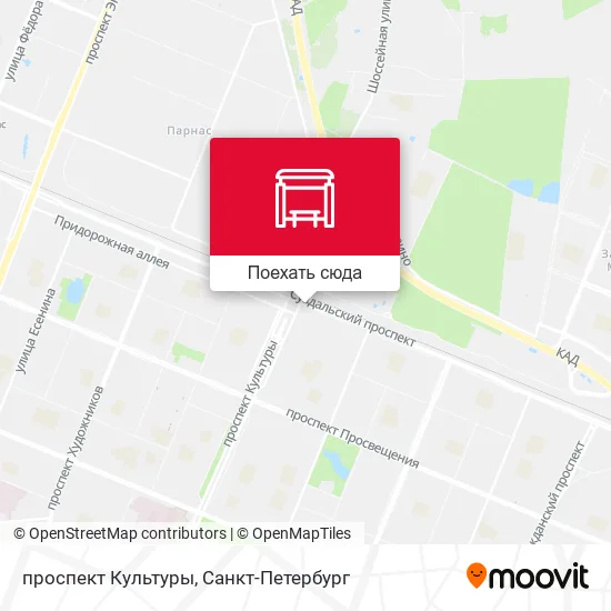 Карта проспект Культуры