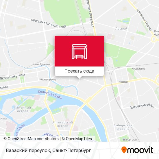 Карта Вазаский переулок