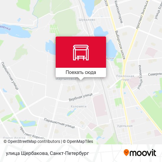 Карта улица Щербакова