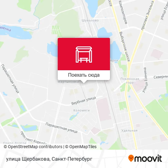 Карта улица Щербакова