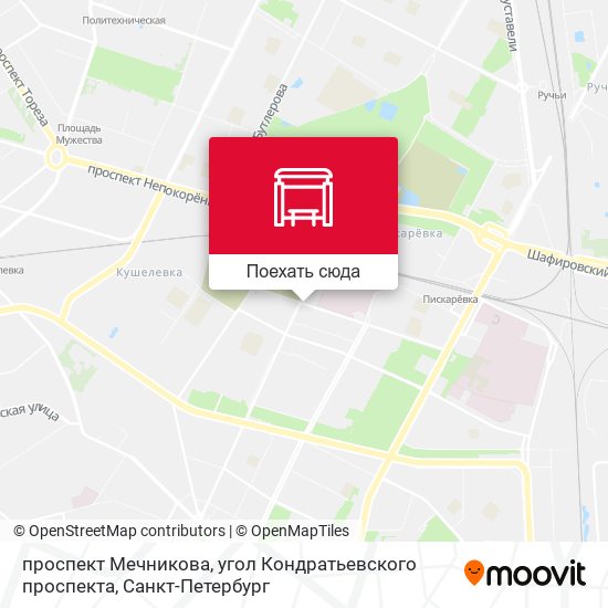 Карта проспект Мечникова, угол Кондратьевского проспекта