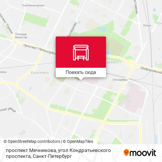 Карта проспект Мечникова, угол Кондратьевского проспекта
