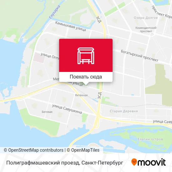 Карта Полиграфмашевский проезд