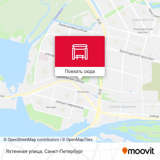 Карта Яхтенная улица