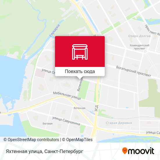 Карта Яхтенная улица