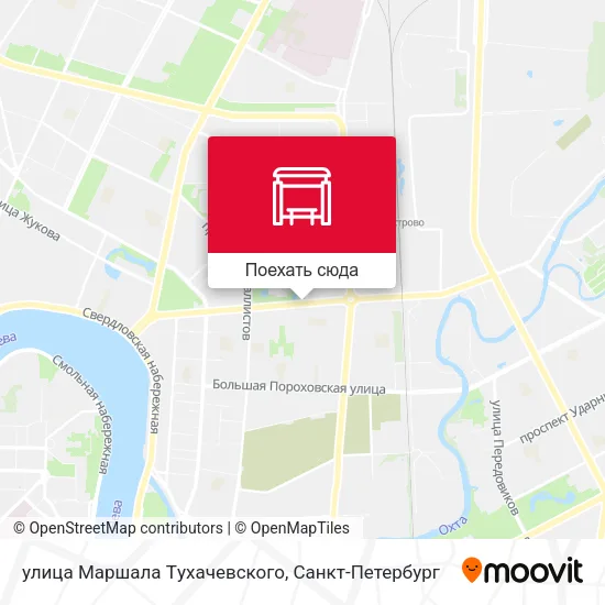 Карта улица Маршала Tухачевского