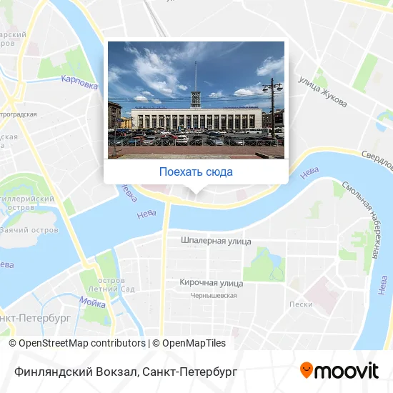 Карта Финляндский Вокзал