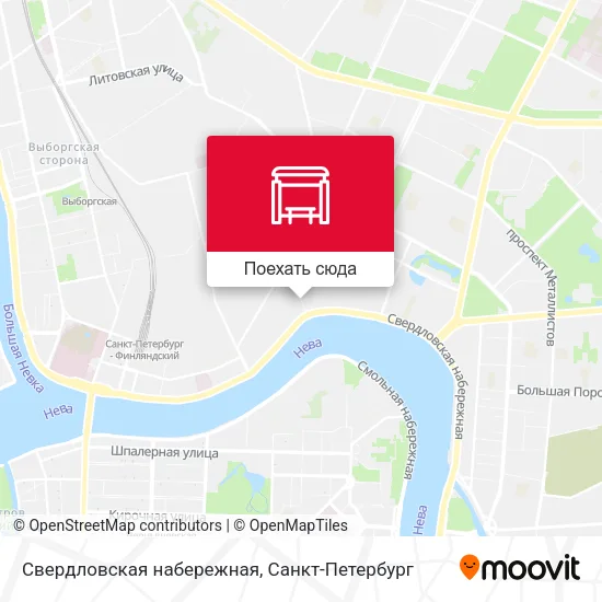 Карта Свердловская набережная