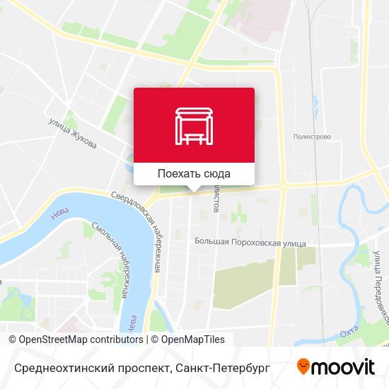 Карта Среднеохтинский проспект