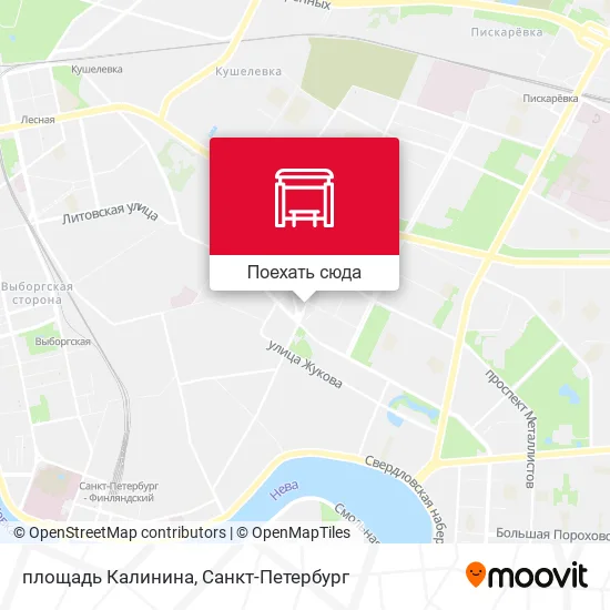Карта площадь Калинина