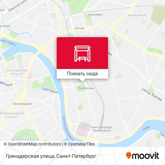 Карта Гренадерская улица