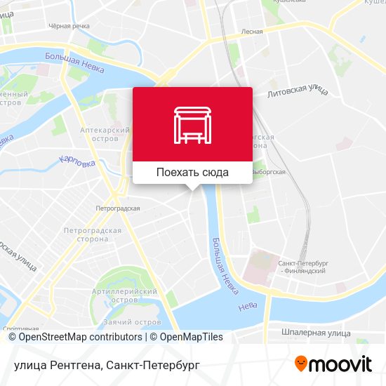 Карта улица Рентгена