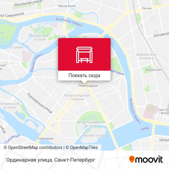 Карта Ординарная улица