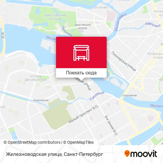 Карта Железноводская улица