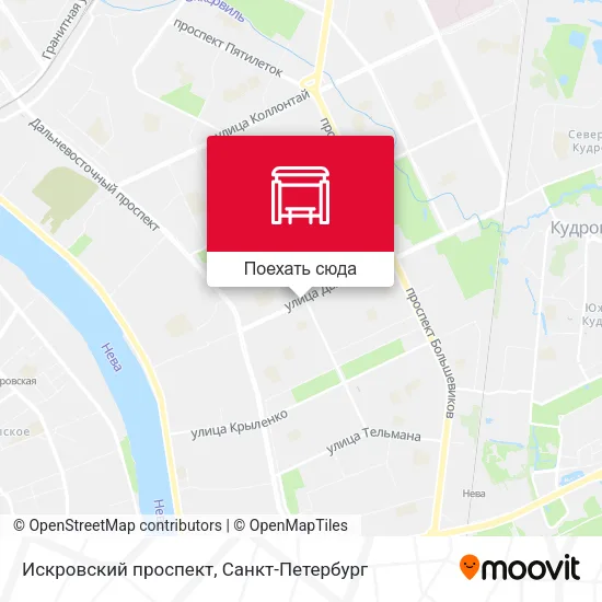 Карта Искровский проспект