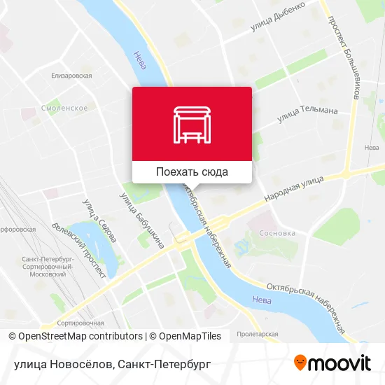 Карта улица Новосёлов
