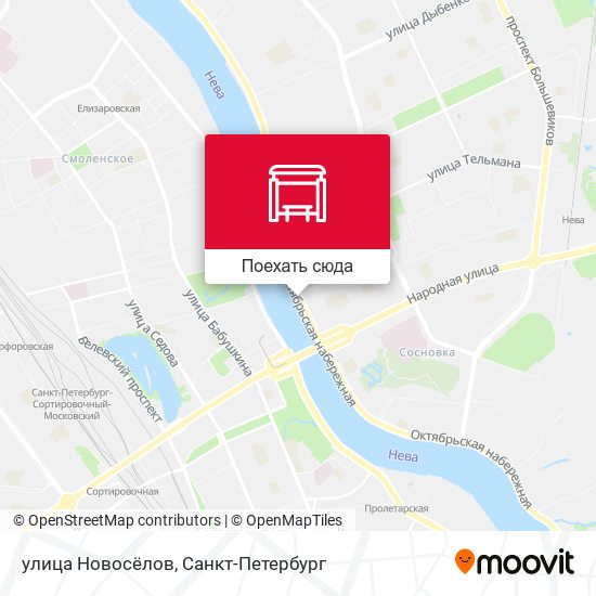 Карта улица Новосёлов