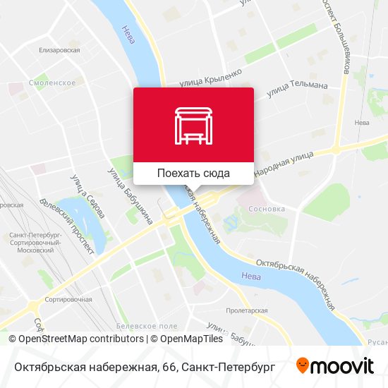 Карта Октябрьская набережная, 66