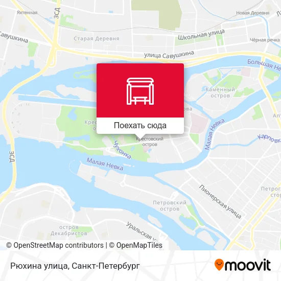 Карта Рюхина улица