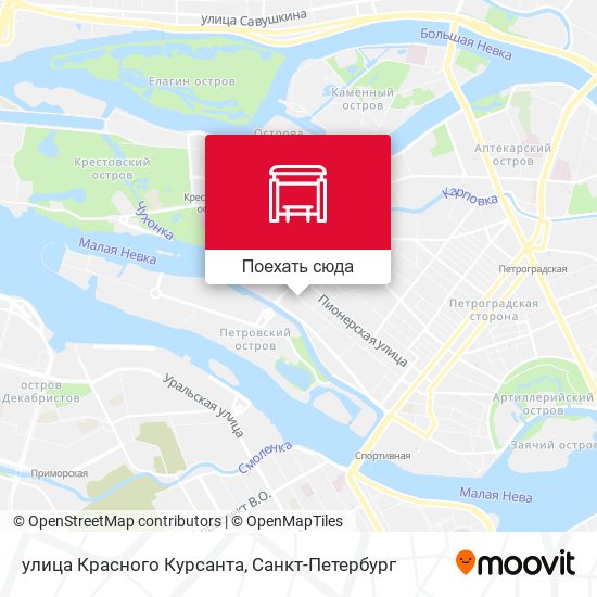 Карта улица Красного Курсанта