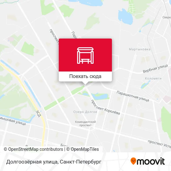 Карта Долгоозёрная улица