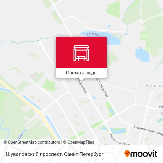 Карта Шуваловский проспект